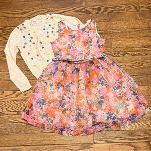Crewcuts Sz 7 Watercolor Floral Dress
